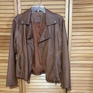 Max Studio Brown Bomber Jacket